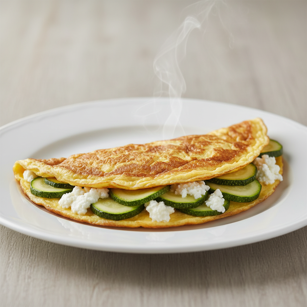 Omlet od jaja sa skutom i tikvicama