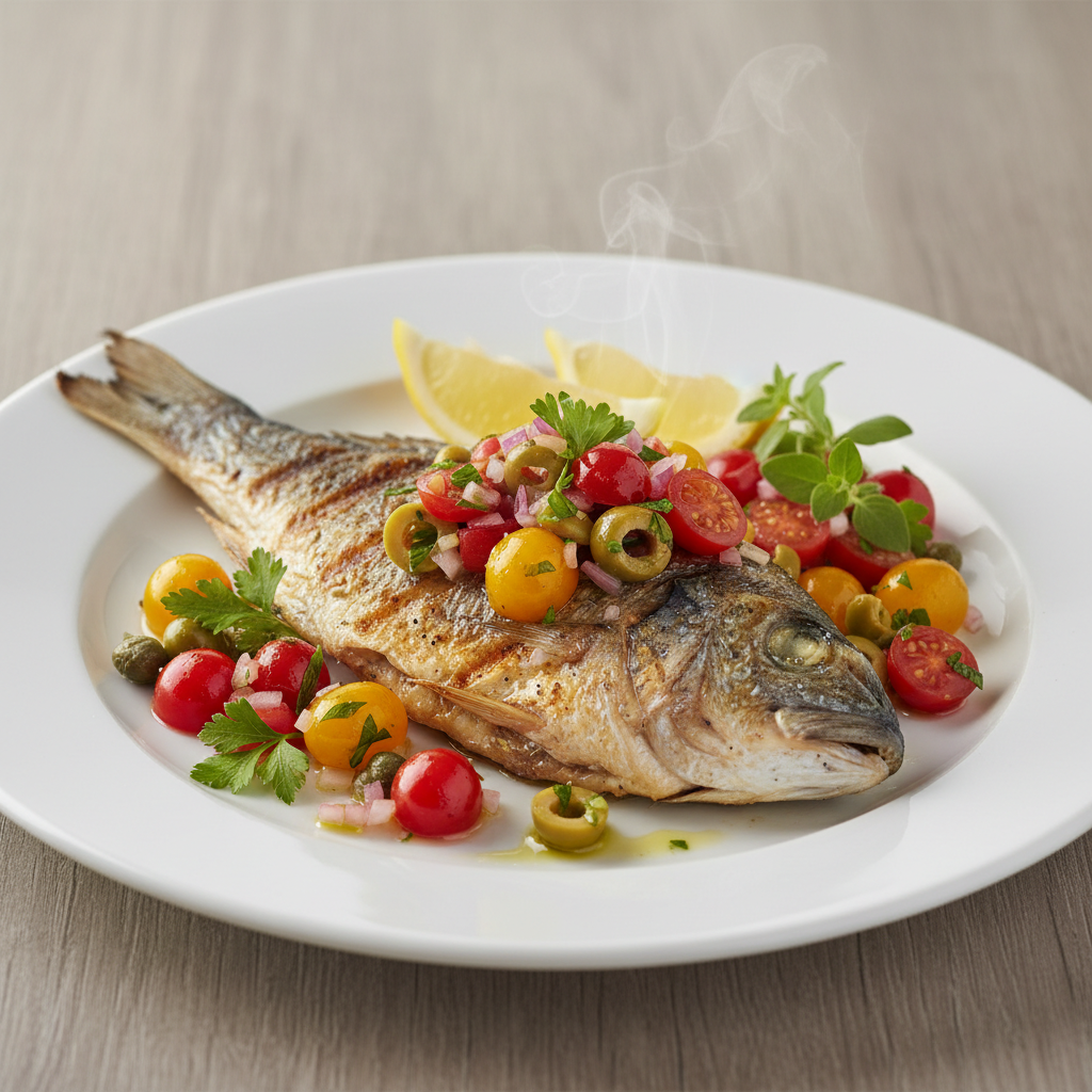 Grillana orada s mediteranskom salsom