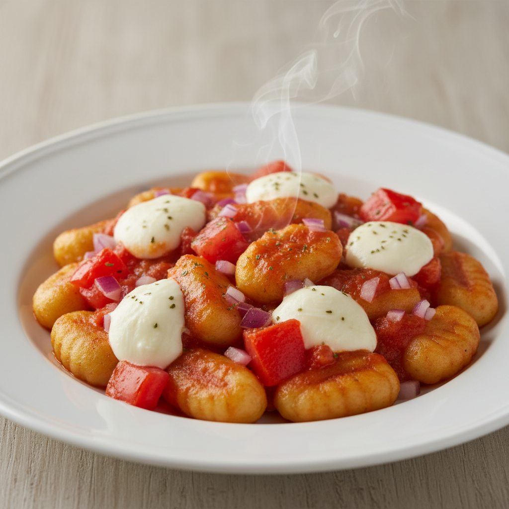 Njoki s umakom od rajčice i mozzarelle